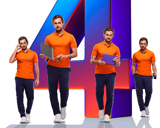 Великолепная четверка Ростелеком в деревня Большие Озёрки (Орловская область)